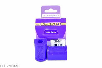 PFF5-2003-15, BMW 1502-2002 (1962 - 1977), Front Anti Roll Bar Bush 15mm This part replaces OEM part number 31352454010, 33551103492.  This part fits both Front and Rear Anti Roll Bar - 15mm 15mm, 2 stuk(s) benodigd  per auto, 2 stuk(s) in verpakking, prijs per set van 2 stuk(s)