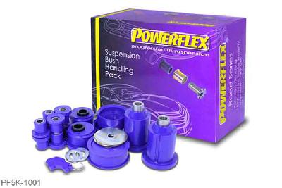 PF5K-1001, BMW E30 3 Series (1982 - 1991), Powerflex Handling Pack Included within this handling pack are the following parts:PFF5-303Front Lower Wishbone Rear Bush Caster OffsetPFR5-305Rear Beam Mounting BushPFR5-306Rear Trailing Arm BushPFR5-300Rear Diff Mounting BushThis Handling Pack contains a selection of parts from a complete vehicle listing, clickhereto see more parts available., 1 stuk(s) benodigd  per auto, 1 stuk(s) in verpakking, prijs per set van 1 stuk(s)