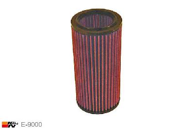E-9000 K&N Luchtfilter Buitendiameter 113 mm , Binnendiameter 73 mm , Hoogte 241 mm, Peugeot 405 2.0 MI16,T16 Turbo, 150/152/196PK, 1992-8/1995