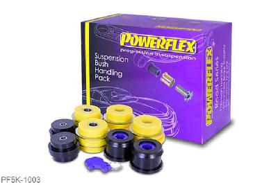 PF5K-1003, BMW E46 3 Series, Powerflex Handling Pack Suitable for Non M3 - 66mm. Included within this handling pack are the following parts:PFF5-4601PFR5-3608PFR5-4610PFR5-4611, 1 stuk(s) benodigd  per auto, 1 stuk(s) in verpakking, prijs per set van 1 stuk(s)