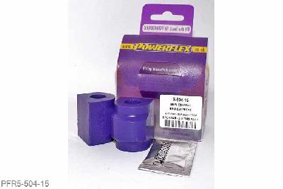 PFR5-504-15, BMW E46 3 Series, Rear Roll Bar Mounting Bush 15mm Please check anti roll bar diameter before ordering - Some part numbers may be described as for the rear but are also for the front anti roll bar on some models. It will not fit E24 6 series models built before 05/1982. 15mm, 2 stuk(s) benodigd  per auto, 2 stuk(s) in verpakking, prijs per set van 2 stuk(s)