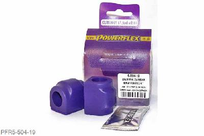 PFR5-504-19, BMW E46 3 Series, Rear Roll Bar Mounting Bush 19mm Please check anti roll bar diameter before ordering - Some part numbers may be described as for the rear but are also for the front anti roll bar on some models. It will not fit E24 6 series models built before 05/1982. 19mm, 2 stuk(s) benodigd  per auto, 2 stuk(s) in verpakking, prijs per set van 2 stuk(s)