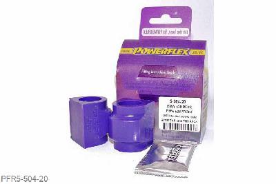 PFR5-504-20, BMW E46 3 Series, Rear Roll Bar Mounting Bush 20mm Fits M3 rear anti roll bar, Please check anti roll bar diameter before ordering - Some part numbers may be described as for the rear but are also for the front anti roll bar on some models 20mm, 2 stuk(s) benodigd  per auto, 2 stuk(s) in verpakking, prijs per set van 2 stuk(s)