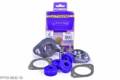 PFR5-5630-10, BMW E46 3 Series, Rear Shock Top Mount Bracket and Bush 10mm Suits cars with a standard and aftermarket rear shock absorber with a 10mm pin. Will not fit E36 and E46 Cabriolet models OE Nr 33521092362  - 33526779670.     Suspension Brand  Rear Shock Absorber Shaft Diameter    Original BMW  10mm    AST  10mm    Bilstein HD, Sport, PSS Coilovers  10mm    FK Coilovers  10mm    H&R Coilovers  10mm    JRZ RS  12mm    Koni Sport  10mm    KW V1, 2, 3  10mm    ST Coilovers  10mm    Tein Coilovers  12mm     The above list is meant as a guide only. If your shock absorber brand is not listed,measuring the OD of the shaft will determine whether PFR5-5630-10 orPFR5-5630-12 should be fitted. 10mm, 2 stuk(s) benodigd  per auto, 2 stuk(s) in verpakking, prijs per set van 2 stuk(s)