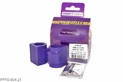 PFR5-504-21, BMW E28 5 Series (1982 - 1988), E24 6 Series (1982 - 1989), Front Anti Roll Bar Mounting Bush 21mm Please check anti roll bar diameter before ordering - Some part numbers may be described as for the rear but are also for the front anti roll bar on some models. It will not fit E24 6 series models built before 05/1982. 21mm, 2 stuk(s) benodigd  per auto, 2 stuk(s) in verpakking, prijs per set van 2 stuk(s)