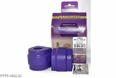 PFF5-4602-24, BMW E39 5 Series 520 to 530, Front Anti Roll Bar Bush 24mm Please check Anti roll bar size before ordering 24mm, 2 stuk(s) benodigd  per auto, 2 stuk(s) in verpakking, prijs per set van 2 stuk(s)