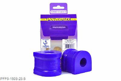 PFF5-1503-23.5, BMW E83 X3 (2003-2010), Front Anti Roll Bar Mounting Bush 23.5mm This part replaces OE number: 31303413134. Please check anti roll bar diameter before ordering. 23.5mm, 2 stuk(s) benodigd  per auto, 2 stuk(s) in verpakking, prijs per set van 2 stuk(s)