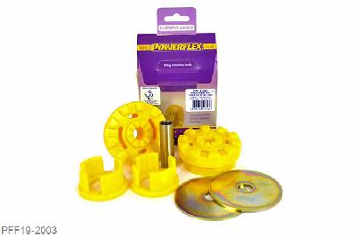 PFF19-2003, Ford Fiesta Mk6 inc ST and Fusion (2002-2008), Lower Engine Mount Large Bush 25mm Oval Bracket This part replaces OE number: 1 695 146 and fits models with thinner (25mm) oval brackets only. For thicker (30mm) oval bracket use PFF19-2001., 1 stuk(s) benodigd  per auto, 1 stuk(s) in verpakking, prijs per set van 1 stuk(s)