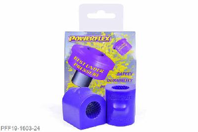 PFF19-1603-24, Ford Focus Mk3, Front Anti Roll Bar To Chassis Bush 24mm Please check bar diameter before ordering. Replaces Ford part numbers 1478582, 1683481, 1686183, 1715440, , 1718026, 1872133. Land Rover part number LR030743 24mm, 2 stuk(s) benodigd  per auto, 2 stuk(s) in verpakking, prijs per set van 2 stuk(s)