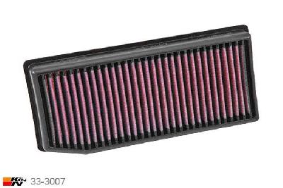 33-3007 K&N Luchtfilter, Renault Clio 1.5 DCi, 90PK, 2013-2015