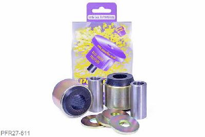 PFR27-611, Jaguar XF, XFR - X250 (2008-), Rear Lower Arm Outer Bush The rear lower arm outer bush (position 12) can use either PFR27-612 which is 59mm long including washers or PFR27-611 which is 54mm long including washers, please measure the original bush to order the correct bush., 2 stuk(s) benodigd  per auto, 2 stuk(s) in verpakking, prijs per set van 2 stuk(s)