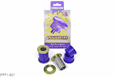 PFF1-801, Lancia Delta Gen 1and2 (1983-2000), Dedra (1989-2000), Front Lower Wishbone Front Bush These bushes are designed to fit genuine control arms. If non genuine arms are fitted and you find the stainless steel sleeve not to fit onto the wishbone, please contact us with dimensions of the wishbone pin as you will require modified sleeves. WE RECOMMEND THE USE OF LOCTITE 648 OR 848 TO SECURE CENTRE SLEEVE TO ARM, 2 stuk(s) benodigd  per auto, 2 stuk(s) in verpakking, prijs per set van 2 stuk(s)