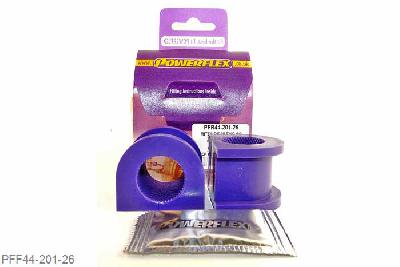 PFF44-201-26, Mitsubishi Lancer Evolution 7-8-9 (inc 260), Front Anti Roll Bar Bush 26mm  26mm, 2 stuk(s) benodigd  per auto, 2 stuk(s) in verpakking, prijs per set van 2 stuk(s)