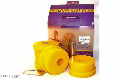 PFF44-105R, Mitsubishi Lancer Evolution 7-8-9 (inc 260), Front Upper Engine Mount (Road Use) These mounts are for road use, for competition use PFF44-105. PFF44-105(R) is used twice on the vehicle. It is used for the Upper Engine Mount as well as the Upper Gearbox Mount., 2 stuk(s) benodigd  per auto, 2 stuk(s) in verpakking, prijs per set van 2 stuk(s)