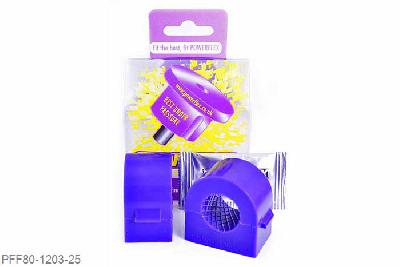PFF80-1203-25, Opel Astra MK5 - Astra H (2004-2010), Front Anti Roll Bar Mounting Bush 25mm (2 Piece) This replaces the original 2 piece design. For the single piece design please use PFF66-503-*. For Astra MK5 single piece design, please use PFF80-1303-*, 2 stuk(s) benodigd  per auto, 2 stuk(s) in verpakking, prijs per set van 2 stuk(s)