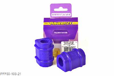 PFF50-103-21, Peugeot 106 and 106 GTi/Rallye, Anti Roll Bar Bush 21mm This part replaces OEM Part number 5094.57 NOT SUITABLE FOR GTI/RALLYE MODELS 21mm, 2 stuk(s) benodigd  per auto, 2 stuk(s) in verpakking, prijs per set van 2 stuk(s)