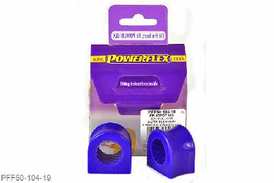 PFF50-104-19, Peugeot 106 and 106 GTi/Rallye, Anti Roll Bar Outer Bush 19mm This part replaces OEM Part number 5094.59.  Fits Peugeot 106 and Citroen Saxo up to and including 1.5L models. 19mm, 2 stuk(s) benodigd  per auto, 2 stuk(s) in verpakking, prijs per set van 2 stuk(s)