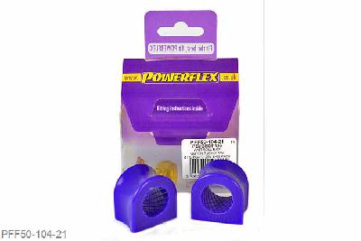 PFF50-104-21, Peugeot 106 and 106 GTi/Rallye, Anti Roll Bar Outer Bush 21mm This part replaces OEM Part number 5094.60 NOT SUITABLE FOR GTI/RALLYE MODELS 21mm, 2 stuk(s) benodigd  per auto, 2 stuk(s) in verpakking, prijs per set van 2 stuk(s)