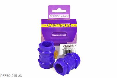 PFF50-215-23, Peugeot 205 Gti and 309 Gti, Anti Roll Bar Bush 23mm This part replaces OE number: 5094.40 and 509440. Please check size before ordering. 23mm, 2 stuk(s) benodigd  per auto, 2 stuk(s) in verpakking, prijs per set van 2 stuk(s)