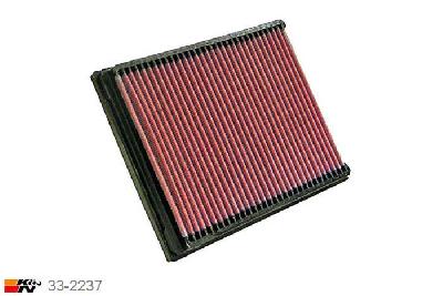 33-2237 K&N Luchtfilter Lengte 229 mm, Breedte 191 mm, Renault Vel Statis 2.2 DCI, 150PK, 2002-2009