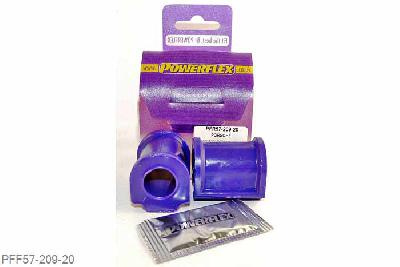 PFF57-209-20, Porsche 993 (1994 - 1998), Rear Anti Roll Bar Bush 20mm For the 911 Classic models from 1977 on, for models 1974 to 1977 use 4 x PFR57-412-*. * Please measure anti roll bar diameter before ordering. Bush Style:- D shaped. 20mm, 2 stuk(s) benodigd  per auto, 2 stuk(s) in verpakking, prijs per set van 2 stuk(s)