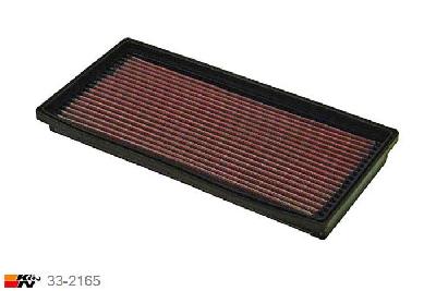 33-2165 K&N Luchtfilter Lengte 305 mm, Breedte 146 mm, Saab 9-mrt 2.3 Turbo Turbo oe# 4876074, 225/230PK, 1998-2002