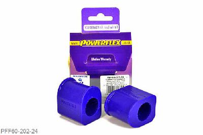 PFF60-202-24, Renault Twingo II (2007 - 2014), Front Anti Roll Bar Chassis Mount Bush 24mm This part replaces OE number: 8200554863. Check anti roll bar diameter before ordering 24mm, 2 stuk(s) benodigd  per auto, 2 stuk(s) in verpakking, prijs per set van 2 stuk(s)