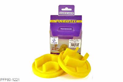 PFF80-1221, Saab 9-3 (2002-on), Rear Lower Engine Mount Insert (Round Centre) Fits the rear lower engine mount where the original bush has a round central sleeve fitted from 2005 on, for mounts with a rectangular sleeve use PFF66-521. This fits into bracket 9156932. Fits into the voiding of the original bush to reduce engine movement under acceleration. Slight increase in vibration may be felt use PFF80-1221R for minimal vibration increase and for diesel engines., 1 stuk(s) benodigd  per auto, 1 stuk(s) in verpakking, prijs per set van 1 stuk(s)