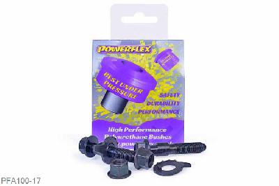 PFA100-17, Toyota Avensis (2003 - 2011), PowerAlign Camber Bolt Kit (17mm) Kit contains 2 camber bolts, tab washers and nuts. Camber adjusting bolt to replace the original 17mm bolt.  Why not add our Magnetic Camber Gauge to your tool kit so that you can make pit garage adjustments to your suspension using PowerAlignCamber Bolts....ClickHEREfor more information. 17mm, 1 stuk(s) benodigd  per auto, 1 stuk(s) in verpakking, prijs per set van 1 stuk(s)
