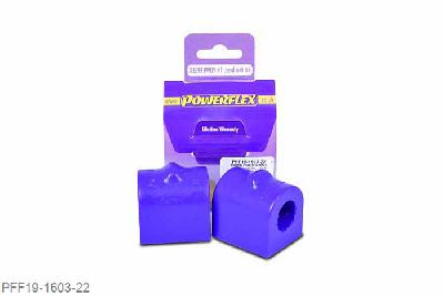 PFF19-1603-22, Volvo S80 (2007 - 2015), Front Anti Roll Bar To Chassis Bush 22mm Please check bar diameter before ordering. Replaces Ford part numbers 1478582, 1683481, 1686183, 1715440, , 1718026, 1872133. Land Rover part number LR030743 22mm, 2 stuk(s) benodigd  per auto, 2 stuk(s) in verpakking, prijs per set van 2 stuk(s)