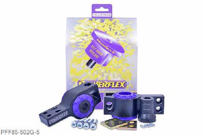 PFF85-502G-5, VW Tiguan 5N (2007-), Front Wishbone Rear Bush Anti-Lift & Caster Offset This polyurethane bush fits into the rear position of the front arm and provides anti-lift properties and 1 of caster offset. It is designed to complement PFF85-501G that fits into the front position of the same arm to provide +/- 0.5 degrees of camber adjustment.  This part replaces OE number: 8J0199231 & 3C0199231D      This part replaces OE number: 1K0199231J, 1K0199232J  & 1K0199231K,1K0199232K that includes the original bracket and rubber bush., 2 stuk(s) benodigd  per auto, 2 stuk(s) in verpakking, prijs per set van 2 stuk(s)