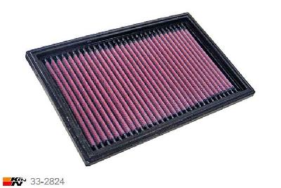33-2824 K&N Luchtfilter Lengte 232 mm, Breedte 146 mm, Suzuki Swift 1.3 vin TSM, 5/2005-2010