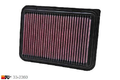 33-2360 K&N Luchtfilter Lengte 244 mm, Breedte 176 mm, Toyota Corolla 1.6, 4/2007-2009
