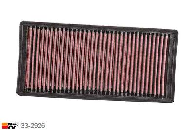 33-2926 K&N Luchtfilter Lengte 302 mm, Breedte 143 mm, Toyota Corolla 2.2 Diesel, 2005-2007