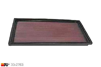 33-2763 K&N Luchtfilter Lengte 335 mm, Breedte 165 mm, Volvo S40 1.8 ook 16V, 115/122/125PK, 1995-2004