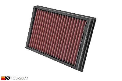 33-2877 K&N Luchtfilter Lengte 281 mm, Breedte 190 mm, Volvo V50 2.0, 2006-7/2007