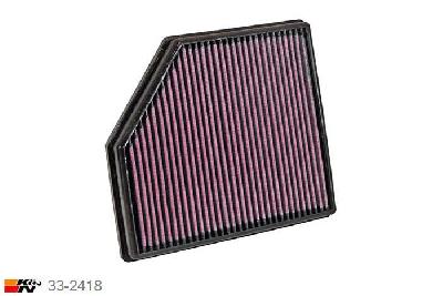 33-2418 K&N Luchtfilter Lengte 235 mm, Breedte 206 mm, Volvo V60 3.0, 2010-2013