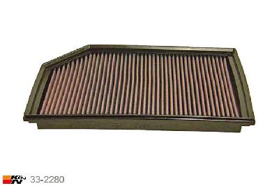 33-2280 K&N Luchtfilter, Volvo XC90 2.4 D5 model Diesel, 163PK, 2002-2006