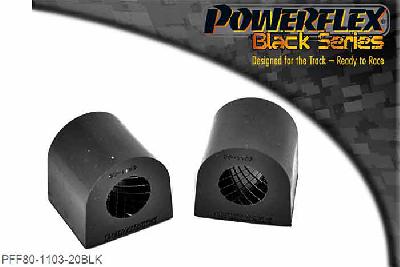 PFF80-1103-20BLK, Alfa Romeo MiTo (2008 onwards) Front Anti Roll Bar Bush 20mm, Please check anti check bar diameter before ordering. 20mm, 2 stuk(s) benodigd  per auto, 2 stuk(s) in verpakking, prijs per set van 2 stuk(s)