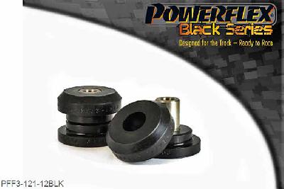 PFF3-121-12BLK, Audi 80, 90 inc Avant (1973 - 1996) Front Subframe Rear Bush 12mm, Check bolt diameter, this bush uses a 12mm bolt. For bushes which have a 10mm bolt use PFF3-121-10. It replaces OE part number 8A0 199 419A. 12mm Bore Sleeve, 2 stuk(s) benodigd  per auto, 2 stuk(s) in verpakking, prijs per set van 2 stuk(s)
