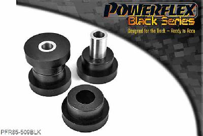 PFR85-509BLK, Audi A3 MK2 8P (2003-) Rear Lower Spring Mount Outer, This bush is suitable for Road and Black Series applications. It is the same part as the Road Series but with Black Series packaging. Fits into 1K0505311AB wishbone., 2 stuk(s) benodigd  per auto, 2 stuk(s) in verpakking, prijs per set van 2 stuk(s)