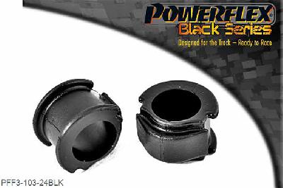 PFF3-103-24BLK, Audi Coupe Quattro (1985-1996) Quattro (1980-1991) Quattro Sport (1984-1985) Front Anti Roll Bar Mount 24mm,  24mm, 2 stuk(s) benodigd  per auto, 2 stuk(s) in verpakking, prijs per set van 2 stuk(s)