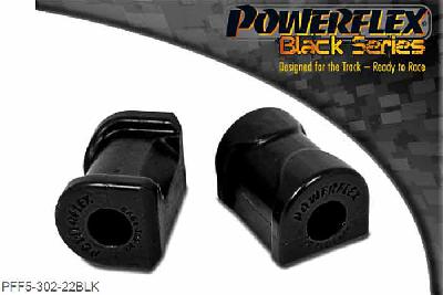 PFF5-302-22BLK, BMW E30 3 Series (1982 - 1991) Front Anti Roll Bar Bush 22mm,  22mm, 2 stuk(s) benodigd  per auto, 2 stuk(s) in verpakking, prijs per set van 2 stuk(s)