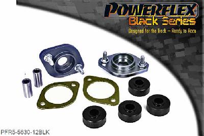 PFR5-5630-12BLK, BMW E46 3 SERIES (1999 - 2006) Rear Shock Top Mount Bracket and Bush 12mm, Suits cars with aftermarket rear shock absorber with a 12mm pin. Will not fit E36 and E46 Cabriolet models. OE Nr 33521092362  - 33526779670. Suspension BrandRear Shock Absorber Shaft DiameterOriginal BMW10mmAST10mmBilstein HD, Sport, PSS Coilovers10mmFK Coilovers10mmH&R Coilovers10mmJRZ RS12mmKoni Sport10mmKW V1, 2, 310mmST Coilovers10mmTein Coilovers12mmThe above list is meant as a guide only. If your shock absorber brand is not listed,measuring the OD of the shaft will determine whether PFR5-5630-10 orPFR5-5630-12 should be fitted. 12mm, 2 stuk(s) benodigd  per auto, 2 stuk(s) in verpakking, prijs per set van 2 stuk(s)