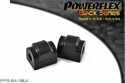 PFR5-504-15BLK, BMW E39 5 Series 520 To 530 Rear Roll Bar Mounting Bush 15mm, Please check anti roll bar diameter before ordering - Some part numbers may be described as for the rear but are also for the front anti roll bar on some models. It will not fit E24 6 series models built before 05/1982. 15mm, 2 stuk(s) benodigd  per auto, 2 stuk(s) in verpakking, prijs per set van 2 stuk(s)