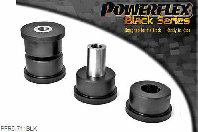 PFR5-711BLK, BMW E39 5 Series 535 to 540 & M5 Rear Lower Arm Rear Bush, Fits saloon models of the E60 only.  Also fits E39 M5 and Touring models that use a 14mm bolt diameter.   This part replaces the bush in E53 and E39 arm OE numbers: 33326770743 and 33326770744.  This part also replaces the bush in E60 arm OE numbers: 33326754557 and 33326754558. 14mm Bore Sleeve, 2 stuk(s) benodigd  per auto, 2 stuk(s) in verpakking, prijs per set van 2 stuk(s)