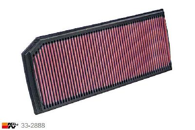 33-2888 K&N Luchtfilter, VW Passat 2.0 GTI/Turbo, 200/265PK, 2005-2008