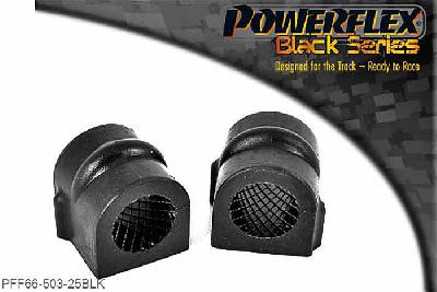PFF66-503-25BLK, Fiat Croma (2005 - 2011) Front Anti Roll Bar Mounting Bush 25mm, This replaces the original single piece design. For the 2 piece design please use PFF80-1203-* 25mm, 2 stuk(s) benodigd  per auto, 2 stuk(s) in verpakking, prijs per set van 2 stuk(s)