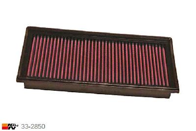 33-2850 K&N Luchtfilter Lengte 295 mm, Breedte 152 mm, VW Polo 1.2, 55PK, 2002-2006