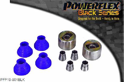 PFF19-901BLK, Ford Fiesta Mk3 (1989-1996) inc RS Turbo, XR2i and RS1800 16V Front Wishbone Front Bush 47mm, Ford have changed the diameter of the bushes used in the front wishbones several times. Please measure the original bushes to select the correct bushes. PFF19-601 is 46mm diameter. PFF19-602 is 54mm diameter. PFF19-901 is 47mm diameter. Please note front wishbone bushes will not fit the Mondeo ST24 or ST200 models. 47mm, 2 stuk(s) benodigd  per auto, 2 stuk(s) in verpakking, prijs per set van 2 stuk(s)